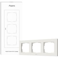 Aqara Cadre d'interrupteur H2 EU (3-Gang), Cadre de montage Blanc