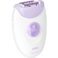 Braun Silk-épil 3 3-000 20 pince(s) Violet, Blanc, Appareil à épiler Blanc/lilas, Violet, Blanc, 20 pince(s), MicroGrip, Secteur, 100 - 240 V, 50 - 60 Hz
