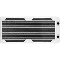 Corsair XR5 Support de radiateur Blanc, Support de radiateur, Laiton, Cuivre, Blanc, 1/4", 60 °C, 2 ventilateur(s)