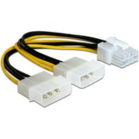 DeLOCK Câble d'alimentation PCI Express 8 broches > 2x connecteur 5,25" 4 broches 