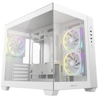 DeepCool DeepCool CG330 3F WH boîtier mini tower Blanc | 3x USB-A | Verre Trempé
