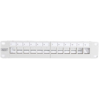 Digitus Panneau de brassage modulaire, 12 ports, non équipé Gris