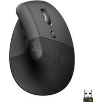 Logitech Lift souris ergonomique vertical - Droitier Graphite/Noir, 4000 dpi, Bluetooth