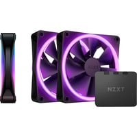 NZXT F120 RGB DUO Triple 120x120x25, Ventilateur de boîtier Noir, 3 unités, contrôleur compris