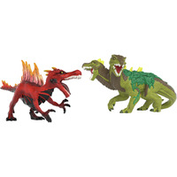 Schleich Saurien de feu vs Lézard de la jungle, Figurine 7 an(s), Multicolore, Plastique
