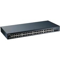 Zyxel GS1900-48-EU0102F commutateur réseau L2 Gigabit Ethernet (10/100/1000) Noir, Switch L2, Gigabit Ethernet (10/100/1000), Grille de montage