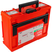 fischer DuoLine + vis Systainer M137, Cheville Gris clair/Rouge