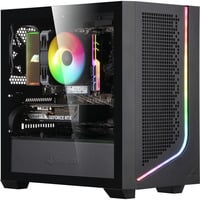 ALTERNATE Gaming-PC Window Edition • RTX 5060 • AMD Ryzen™ 5 5600 • 16 GB RAM, PC gaming Noir/transparent