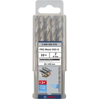 Bosch PRO Foret hélicoïdal HSS-G pour métal, Ø 7mm, Perceuse 