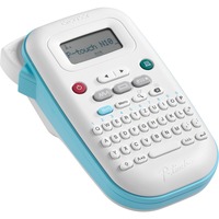 Brother PT-N10 - Étiqueteuse portable pour la maison et le bureau Blanc/Bleu clair, Transfert thermique, 180 x 180 DPI, 9 mm/sec, Couleur, Bleu, Blanc