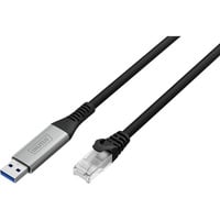 Digitus Câble Ethernet USB-A 3.2 Gen1 > RJ-45, 1Gbit/s, Adaptateur Noir