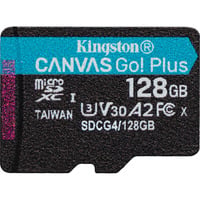Kingston Canvas Go! Plus microSDXC 128 Go, Carte mémoire Noir, Class 10, UHS-I U3, V30, A2