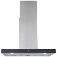 Respekta 19050000000321, Hotte aspirante Acier inoxydable/Noir