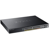 Zyxel XGS2220-30HP Géré L3 Gigabit Ethernet (10/100/1000) Connexion Ethernet, supportant l'alimentation via ce port (PoE) Noir, Switch Géré, L3, Gigabit Ethernet (10/100/1000), Connexion Ethernet, supportant l'alimentation via ce port (PoE), Grille de montage