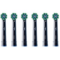 Braun Oral-B Pro Cross Action brossettes de rechange pack de 6, Tête brosse à dent électrique Noir