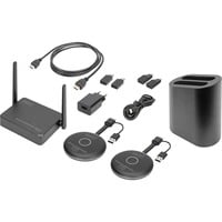 Digitus Click & Present Pro - Système de collaboration sans fil, Extension HDMI Noir