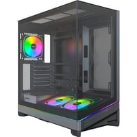 Montech SKY 3 boîtier midi tower Noir | 2x USB-A | 1x USB-C | RGB | Verre Trempé