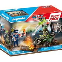 PLAYMOBIL City Action - Starter Pack Policier et démineur, Jouets de construction 70817