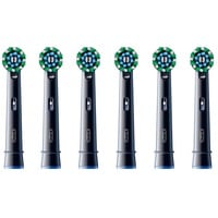 Procter & Gamble Oral-B Pro Cross Action brossettes de rechange pack de 6, Tête brosse à dent électrique Noir