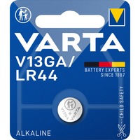 Varta -V13GA Piles domestiques, Batterie Batterie à usage unique, LR44, Alcaline, 1,5 V, 1 pièce(s), Argent