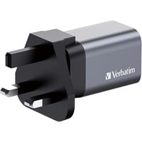 Verbatim GNC-35 Universel Noir, Gris Secteur Charge rapide Intérieure, Chargeur Gris, Intérieure, Secteur, 20 V, Noir, Gris