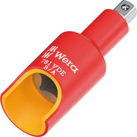 Wera 781 VDE A/B - Raccord 1/4", Adaptateur pour clés mixtes à cliquet Rouge