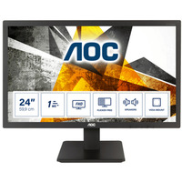 AOC E2475SWJ reconditionné 24" Moniteur Noir, 1x HDMI, 1x VGA