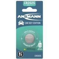 Ansmann CR2025 - Pile bouton lithium pour clé de voiture Blister 1 pièce, Batterie Argent