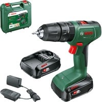 Bosch BOSCH EasyImpact 18V-40 2x 1.5Ah PACKAGE, Perceuse/visseuse Vert/Noir, Perceuse à poignée pistolet, Sans clé, Sans brosse, Noir, Vert, 1,3 cm, 1630 tr/min