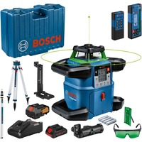 Bosch BOSCH GRL 650 CHVG Set +BT +GR COFFER, Laser rotatif Bleu, 70 m, 1,5 mm/m, 360°, 650 m, 600 tr/min, horizontale/verticale