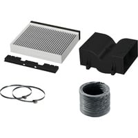 Bosch DWZ1CB1I4 Accessoire pour hotte Kit de recyclage pour hotte, Ensemble de conversion Kit de recyclage pour hotte, Noir, Blanc, Bosch, 6 pièce(s)