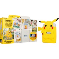 Fujifilm Instax mini Link, Imprimante photo Blanc, Ensemble comprenant l'étui Pikachu