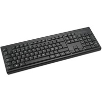 Kensington KB150 EQ Clavier sans fil Noir, Layout US (QWERTY), Membrane, Taille réelle (100 %), Sans fil, RF sans fil, Clavier à membrane, QWERTY, Noir