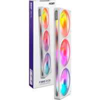 NZXT F360 RGB ventilateurs de boîtier Blanc, 3 pièces, 360 x 120 x 25 mm, PWM