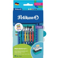 Pelikan Kreativfabrik - Set d'accessoires de peinture L, Bundle Turquoise