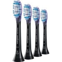 Philips G3 Premium Gum Care HX9054/33 Lot de 4 + noir + têtes de brosse soniques, Tête brosse à dent électrique Noir, 4 pièce(s), Noir, Doux, Caoutchouc