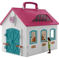 Schleich HORSE CLUB Écurie Transportable, Jeu de construction Ferme, Horses, 5 an(s), Multicolore