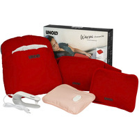 Unold Bouillotte électrique Wärmi Set Premium, Coussin chauffant Rouge