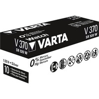 Varta -V370 Piles domestiques, Batterie Argent, Batterie à usage unique, SR69, Argent-Oxide (S), 1,55 V, 1 pièce(s), 30 mAh