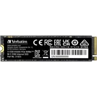 Verbatim Vi5000 512 Go M.2 PCI Express 4.0 NVMe 3D NAND SSD 512 Go, M.2, 5000 Mo/s