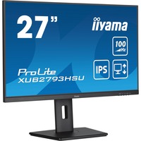 iiyama ProLite XUB2793HSU-B6 27" Moniteur Noir (Mat), HDMI, DisplayPort, USB, Audio