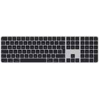 Apple Magic Keyboard clavier USB + Bluetooth QWERTY Anglais Noir, Argent Argent/Noir, Layout  Royaume-Uni, Taille réelle (100 %), USB + Bluetooth, QWERTY, Noir, Argent