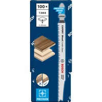 Bosch 2 608 900 553 Lame de scie sauteuse, à chantourner et sabre Lames de scie sauteuse Acier fin au carbone 100 pièce(s) Lames de scie sauteuse, Bois non abrasif, Bois tendre, Bois, Acier fin au carbone, Gris, 2,2 mm, 5 cm