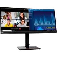 Lenovo ThinkVision P34w-20 écran plat de PC 86,7 cm (34.1") 3440 x 1440 pixels Wide Quad HD LED Noir Moniteur UltraWide incurvé  Noir, 86,7 cm (34.1"), 3440 x 1440 pixels, Wide Quad HD, LED, 6 ms, Noir