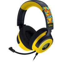 Razer Kraken V4 X - Pokémon Kanto Starters Edition casque gaming over-ear Noir/Jaune