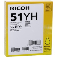 Ricoh 405865 cartouche d'encre 1 pièce(s) Original Rendement élevé (XL) Jaune Rendement élevé (XL), Jaune, 1 pièce(s), 2500 pages, Paquet unique