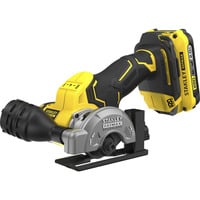 Stanley Coupe-multimatériaux sans fil, 18 Volts, Machine à tronçonner Noir/Jaune