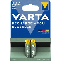 Varta 56813 101 402 pile domestique Batterie rechargeable AAA Hybrides nickel-métal (NiMH) Batterie rechargeable, AAA, Hybrides nickel-métal (NiMH), 1,2 V, 2 pièce(s), 800 mAh