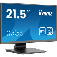 iiyama ProLite T2252MSC-B2AG 21.5" Moniteur tactile Noir (Mat), 1x DisplayPort, 1x HDMI, 2x USB-A
