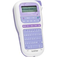 Brother PT-H200 - étiqueteuse portable Blanc/lilas, QWERTY, TZe, Transfert thermique, 180 x 180 DPI, Bleu, Blanc